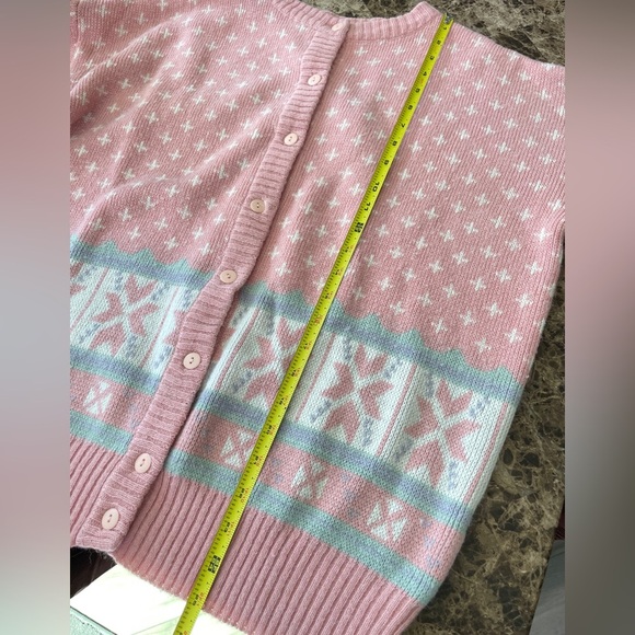 VINTAGE 1970 JANTZEN SWEATER KNITTED PINK Sz 2XL COQUETTE GRANDMA CORE ICONIC - Picture 16 of 16